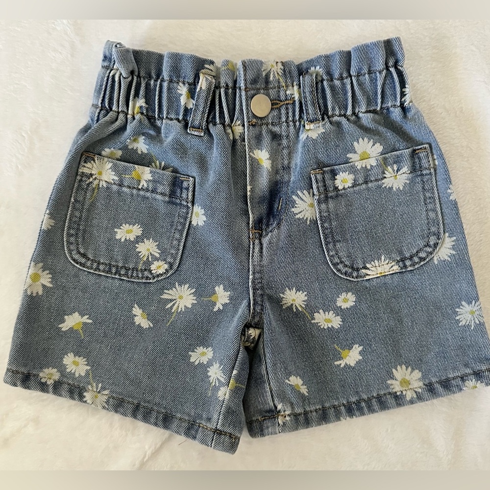 Girls Chelsea & Violet blue jean shorts